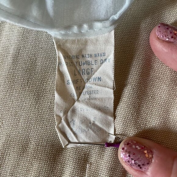 80s Vintage Light Blue Embroidered Nightgown with Lace Trim and Ruffle Sleeves L - Picture 5 of 5